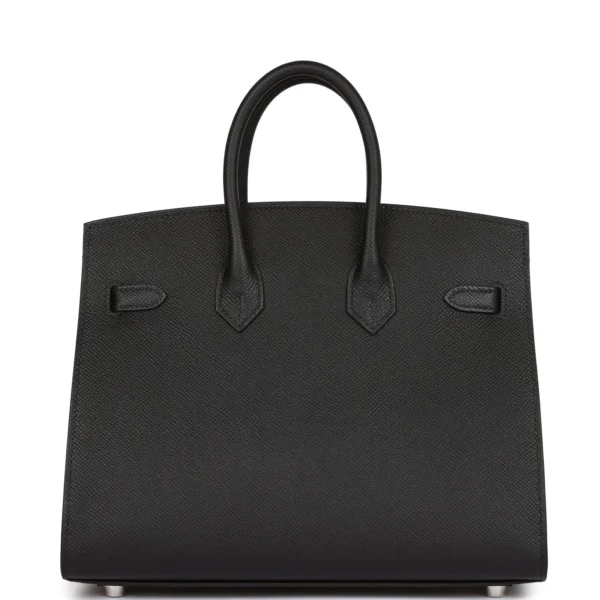 94be5ab36ef72e51c96ebfa89534303a حقيبة هيرميس Birkin Sellier 25 من جلد إبسوم باللون الأسود مع إكسسوارات معدنية من البلاديوم