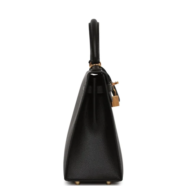 960927f2d2d85f1ee07bb631b1f6af13 Hermès Kelly Sellier 25 Black Epsom Gold Hardware