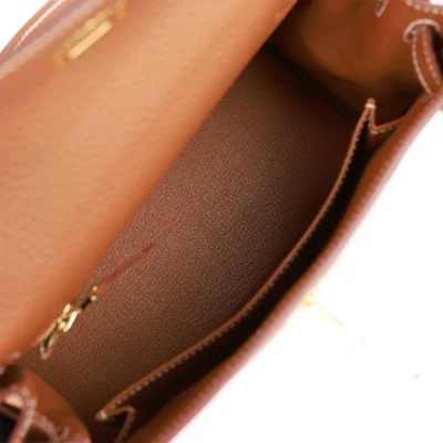 Hermès Kelly Retourne 25 Gold Togo Gold Hardware