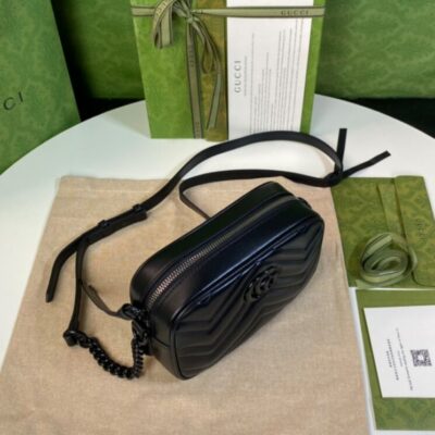 Gucci GG Marmont Mini Shoulder Bag Black