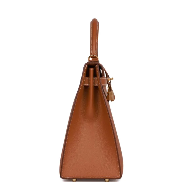 Hermès Kelly Sellier 32 Gold Epsom Gold Hardware
