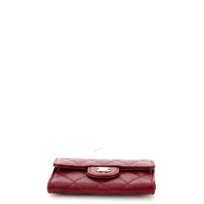 CHANEL Flap gesteppt Caviar Kartenetui