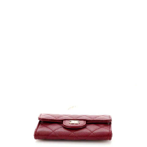CHANEL Flap gesteppt Caviar Kartenetui