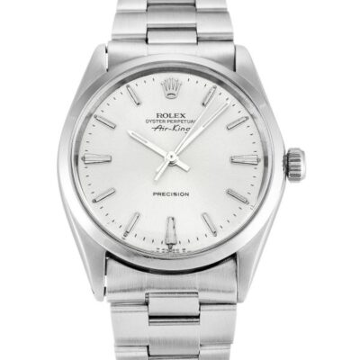 974fb5a485e58155a7f52d07f2d4259d Rolex Air-king 1314906 Silver Baton Dial Unisex 34MM