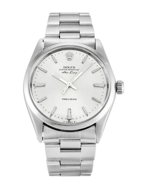 974fb5a485e58155a7f52d07f2d4259d Rolex Air-king 1314906 Silver Baton Dial Unisex 34MM