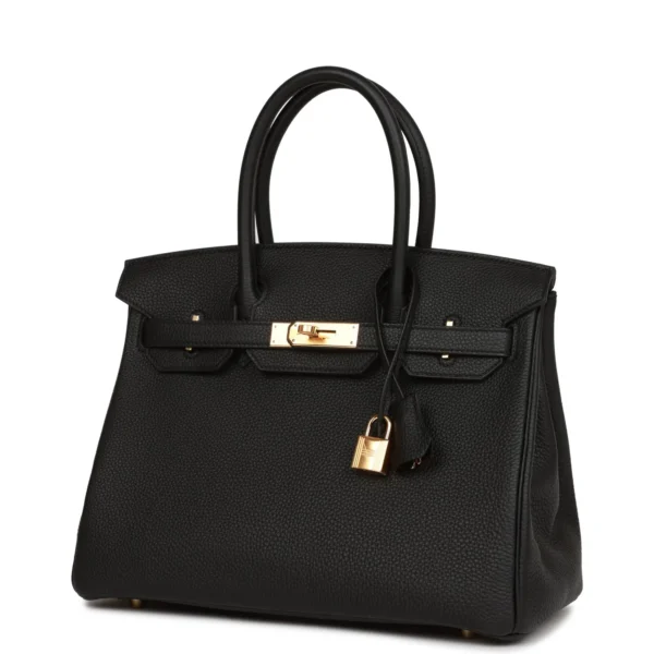 97da82dad89428389fa9ee5c7c035008 Hermès Birkin 30 Black Togo Gold Hardware