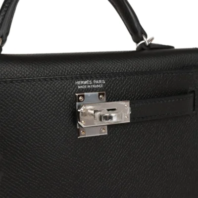 97dba0fc046be608069490ff904c9449 Hermès Kelly Sellier 20 Black Epsom Palladium Hardware