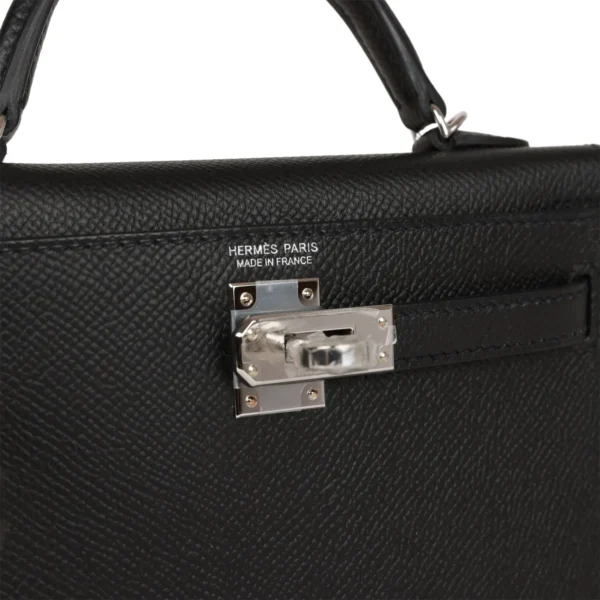 97dba0fc046be608069490ff904c9449 Hermès Kelly Sellier 20 Black Epsom Palladium Hardware