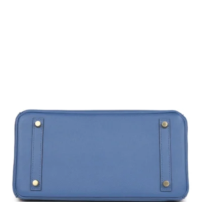 Hermès Birkin 30 Bleu Brighton Epsom Gold Hardware
