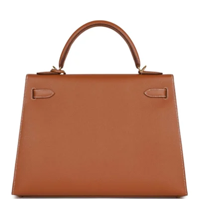 Hermès Kelly Sellier 32 Gold Epsom Gold Hardware