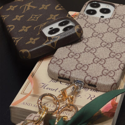 LUXURY CANVAS APPLE IPHONE CASE DETACHABLE SILK SCARF WRISTBAND Roxy New 2