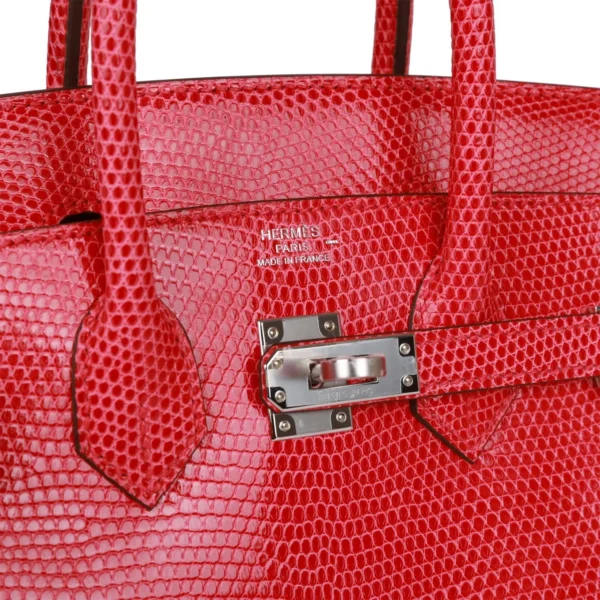 Hermès Birkin 25 Rose Extreme Lizard Palladium Hardware