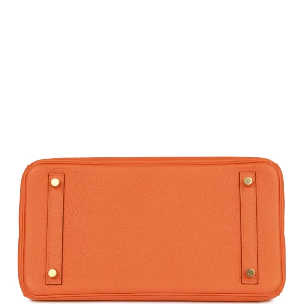 Hermès Birkin 30 Orange Clemence Gold Hardware