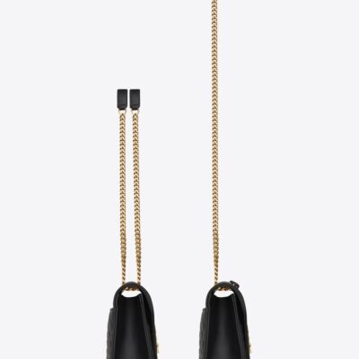 YSL Envelope Medium Chain Bag in Supple Matelasse Leather