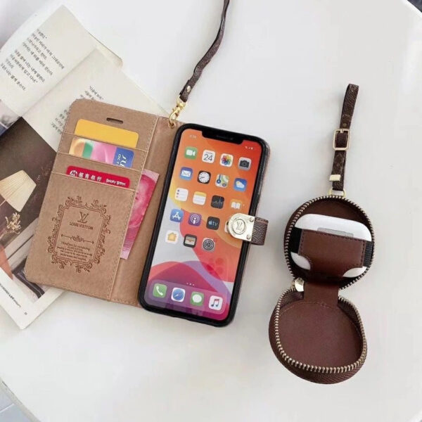 9c2b45f2 Luxury GG LV BUR iPhone & AirPods Case with Card Holder