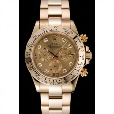 9c2c924eb7dba204d580a957a7d3147f Rolex Daytona 1454245 Gold Dail Men Watch