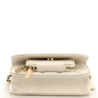 Chanel Business Affinity Flap Clutch with Chain Quilted Caviar