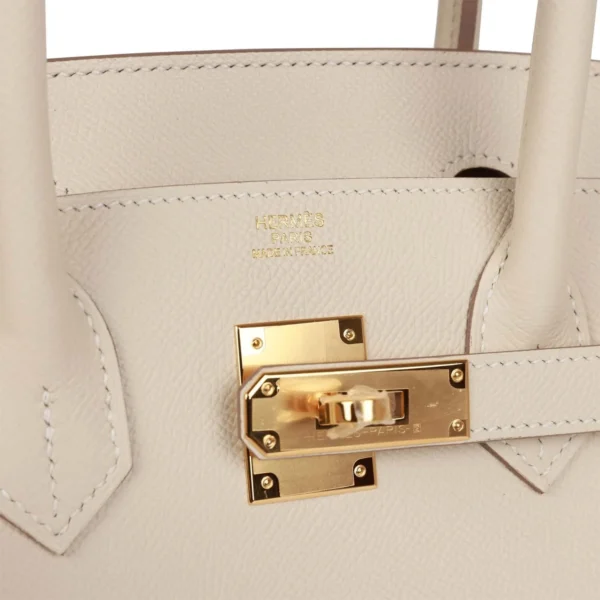 Hermès Birkin Sellier 30 Craie Epsom Gold Hardware