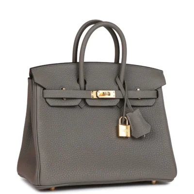 9ce5cd013f6e76dc85b2b1c84f1b63a2 Hermès Birkin 25 Gris Meyer Togo Gold Hardware
