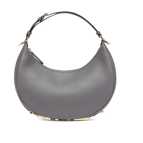 Fendi Fendigraphy Small in Dark Grey Leather Bag
