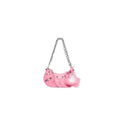 9d44282043a1f1a4467a6f6441c95fd4 WOMEN'S LE CAGOLE XS SHOULDER BAG WITH CHAIN IN PINK