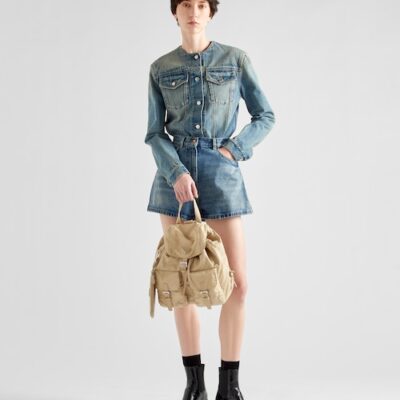 Prada Re-Nylon medium backpack - Desert Beige