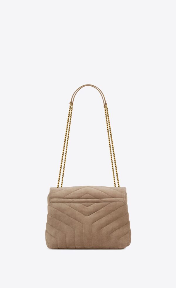 YSL Loulou Small Chain Bag in Quilted 'Y' Suede