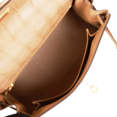 Hermès Kelly Retourne 25 Chai Matte Alligator Gold Hardware