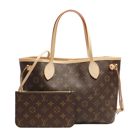 9e3bcead71f305b40983a533e5da5249 Louis Vuitton M41000 Neverfull PM Shoulder Bag Monogram Canvas