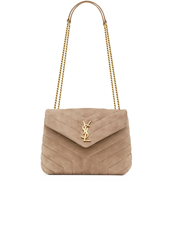 YSL Loulou Small Chain Bag in Quilted 'Y' Suede