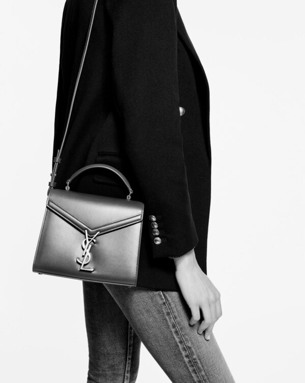 9f2fccc4926e1e2c61e16cb4214b99c7 YSL Cassandra Mini Top Handle Bag in Box Leather