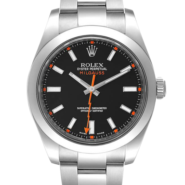 Rolex Milgauss 116400BKSO 40MM Black Dial Silver-tone Case