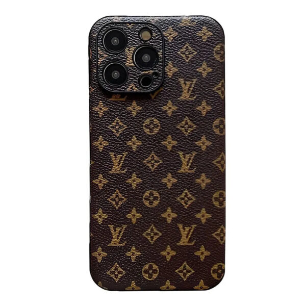 Monogram L Vintage Leather iPhone Case