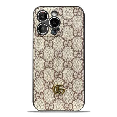 AAAA GG Classic Leather iPhone Case