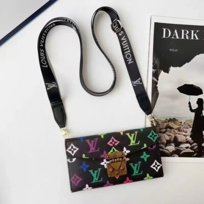 Black_Color Lulu 1 iPhone Case with cardholder