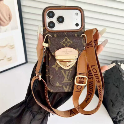 D533715DE8FE265B2B696F0DDE4FD025-1 LV Luxury Phone Case with Strap For iPhone 13-18 Pro & Pro Max