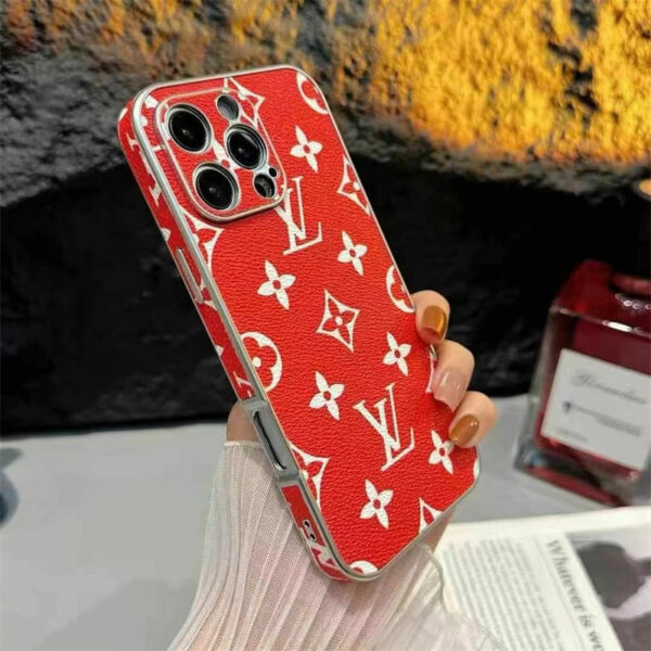 Luxury LV Leather iPhone Case Roxy New 2