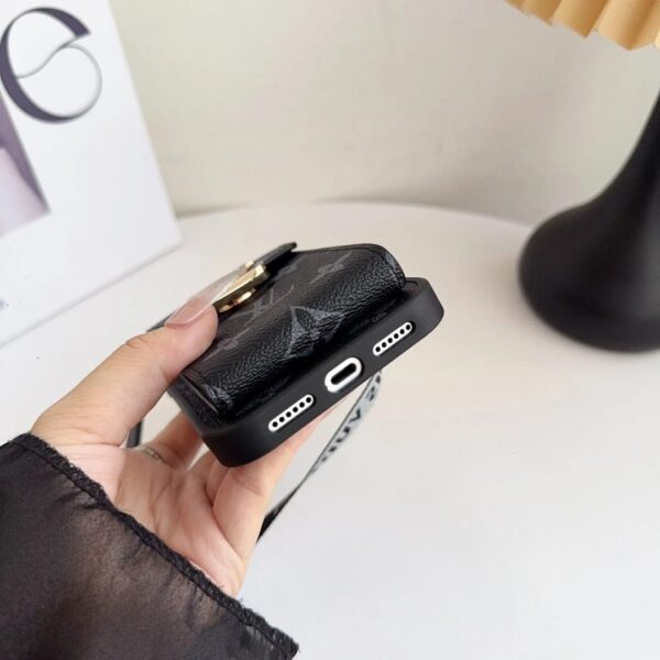 Leather Wallet Card Holder Phone Case for iPhone 12-18 Pro & Pro Max