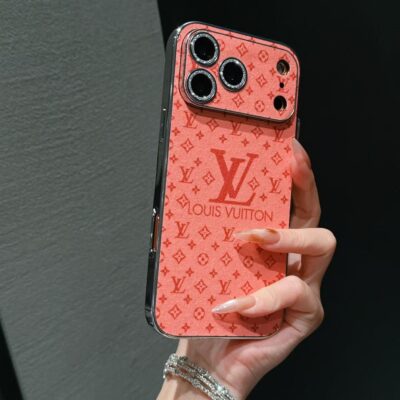 Luxury LV Shiny Phone Case for iPhone 13-18 Pro & Pro Max