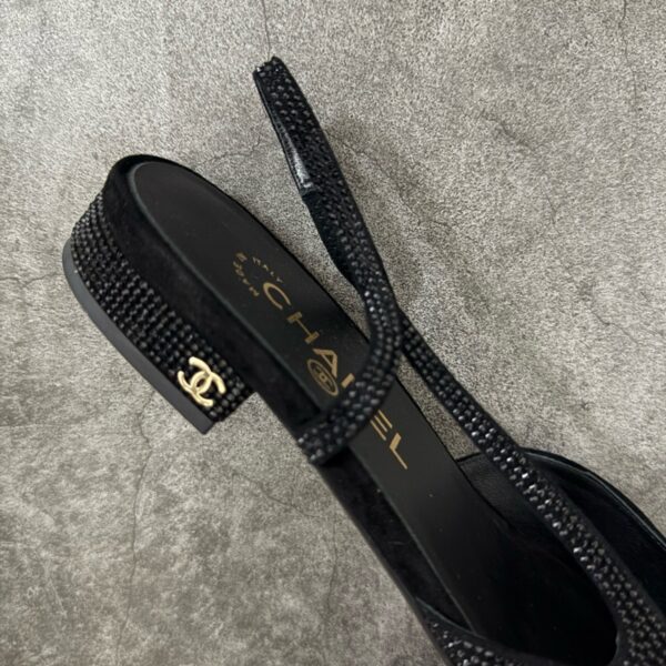 IMG_0708 Chanel Slingbacks Flat in Strass