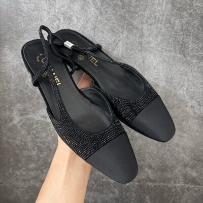 IMG_0711 Chanel Slingbacks Flat in Strass