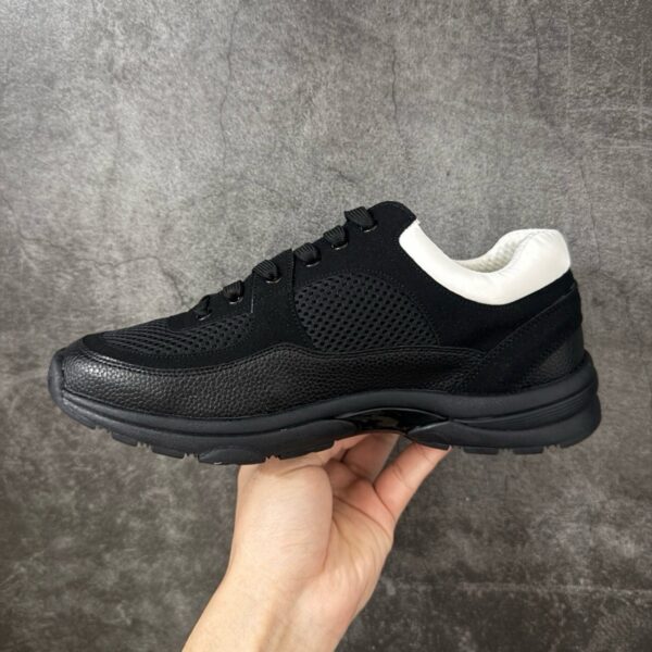 Chanel Trainer Sneakers in Mesh and Calfskin G38299