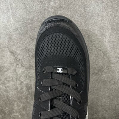Chanel Trainer Sneakers in Mesh and Calfskin G38299