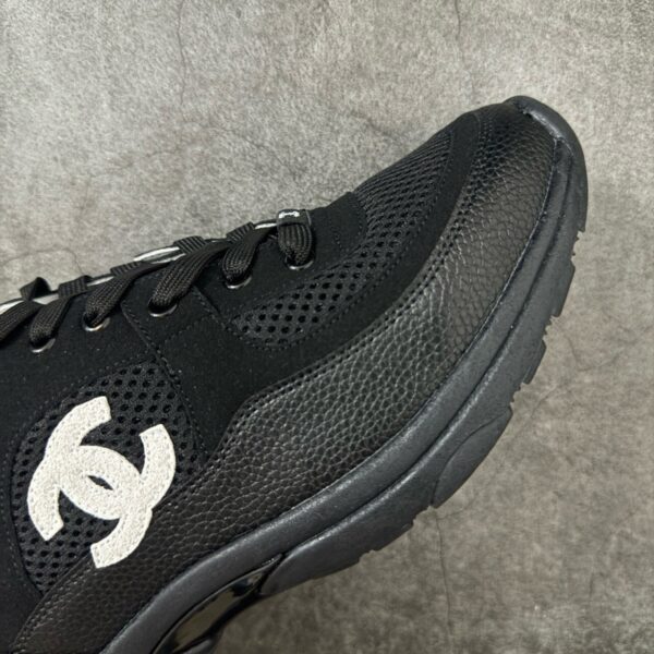 Chanel Trainer Sneakers in Mesh and Calfskin G38299