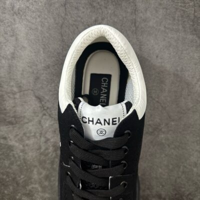 Chanel Trainer Sneakers in Mesh and Calfskin G38299