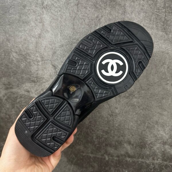 Chanel Trainer Sneakers in Mesh and Calfskin G38299