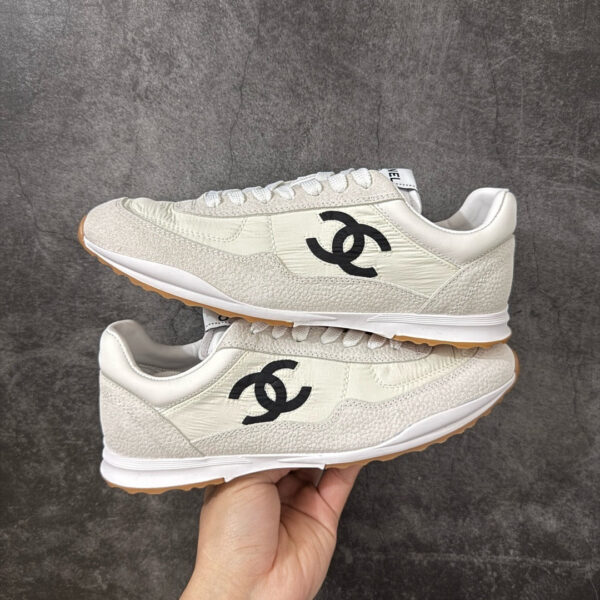 IMG_1037 Chanel Trainer Sneakers in Fabric and Suede