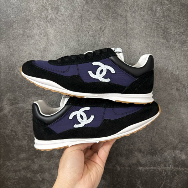 IMG_1047 Chanel Trainer Sneakers in Fabric and Suede
