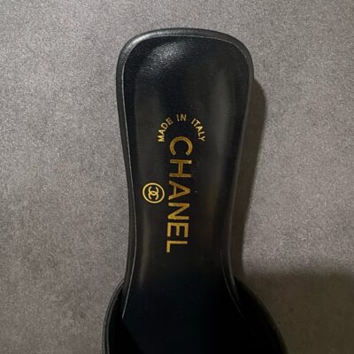 Chanel CC Turnlock Mules In Lambskin