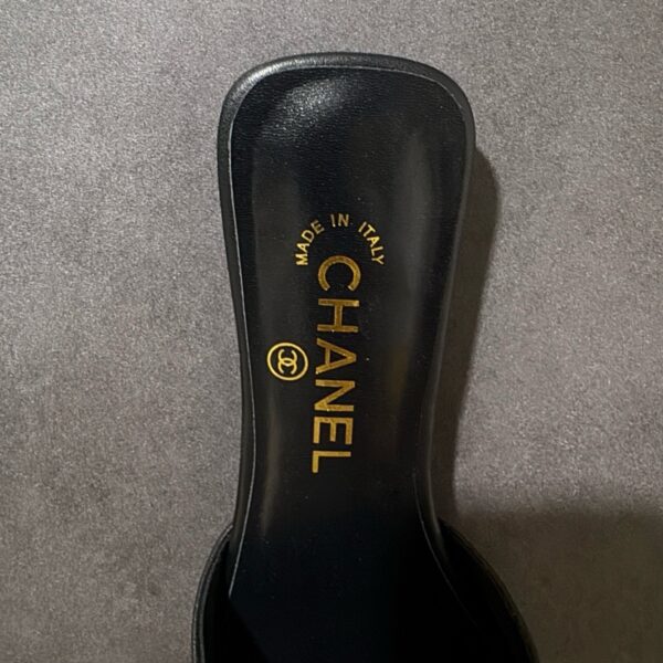 Chanel CC Turnlock Mules In Lambskin